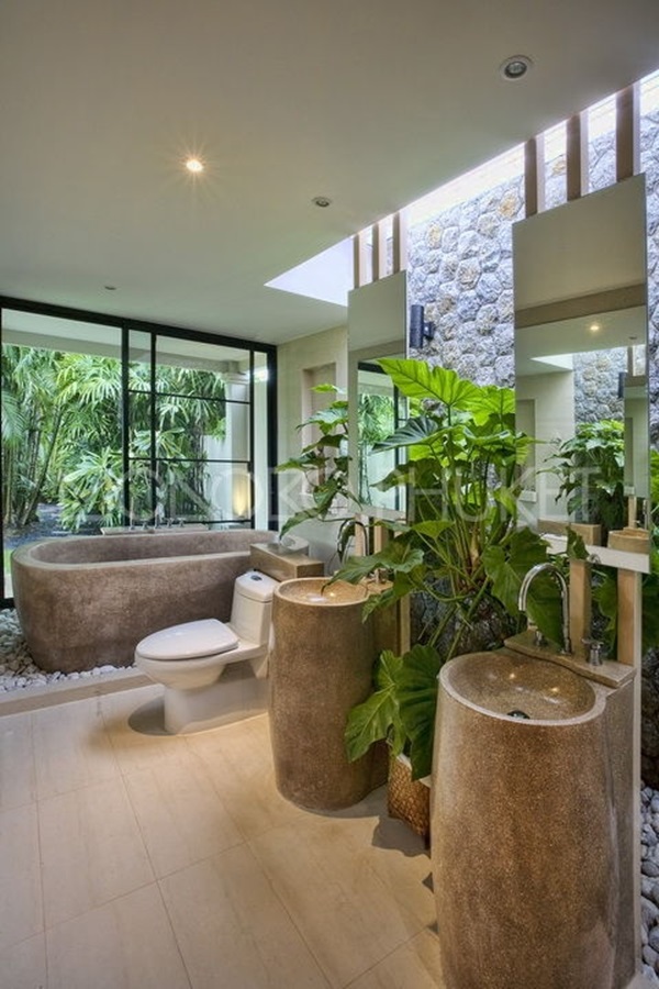 Amazing Tropical Bathroom Design