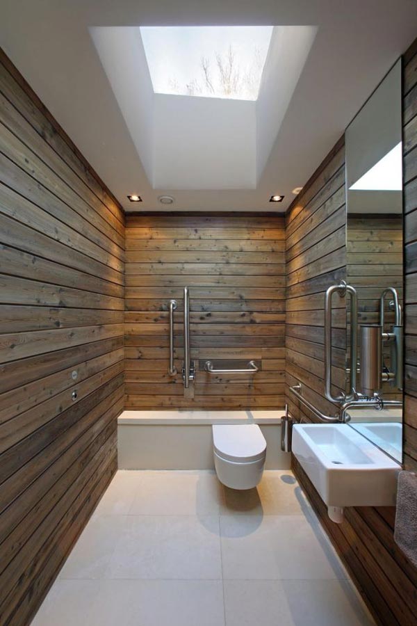 Classic Wood Rustic Bathroom Design