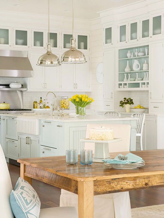 Coastal Inspired Eclectic Kitchen