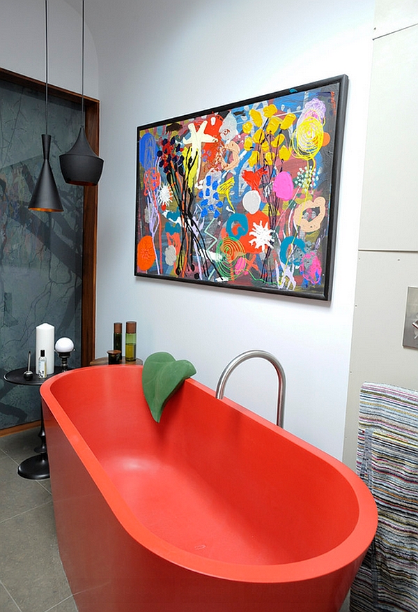 Colorful Eclectic Bathroom Design