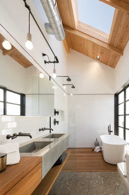 Cool Industrial Bathroom Design Ideas