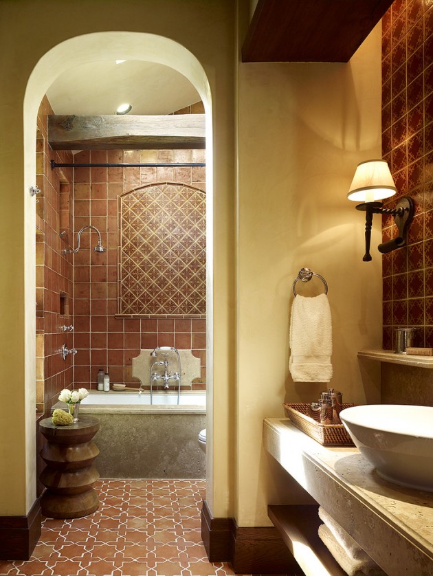 Elegant Mediterranean Bathroom Design