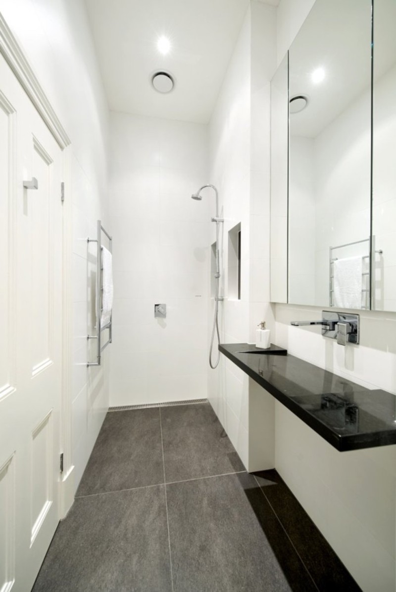 small modern bathrooms.