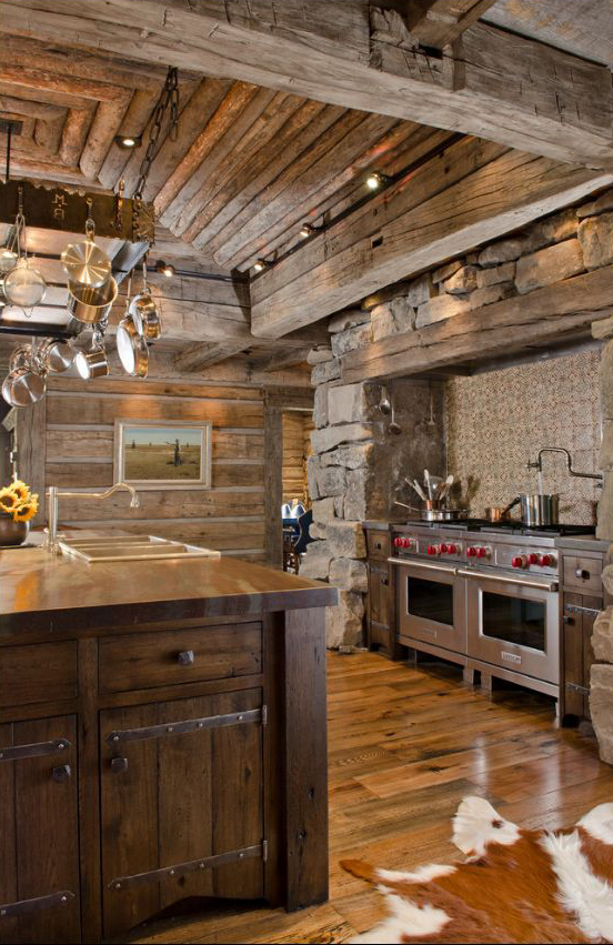 Rustic Log Home Kitchen Design Ideas