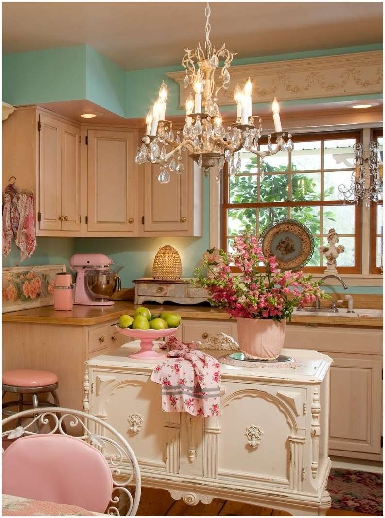 Shabby Chic Kitchen Colors