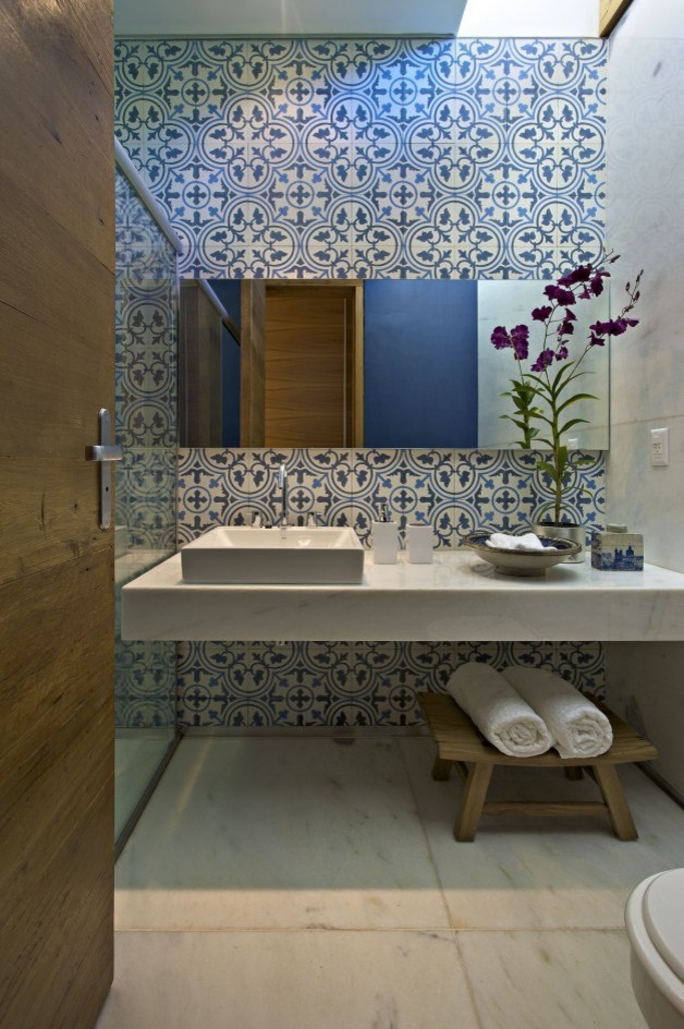 Spanish Eclectic Bathroom Design