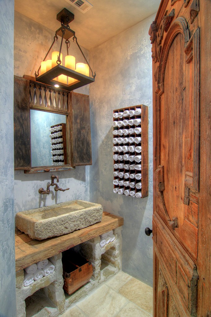 Tuscan Farmhouse Bathroom Design