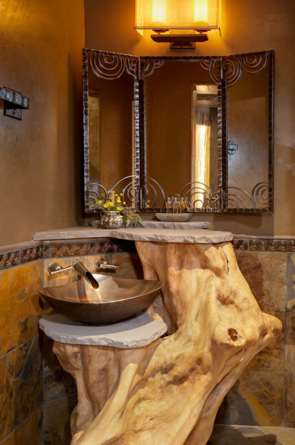 inspired rustic bathroom designs