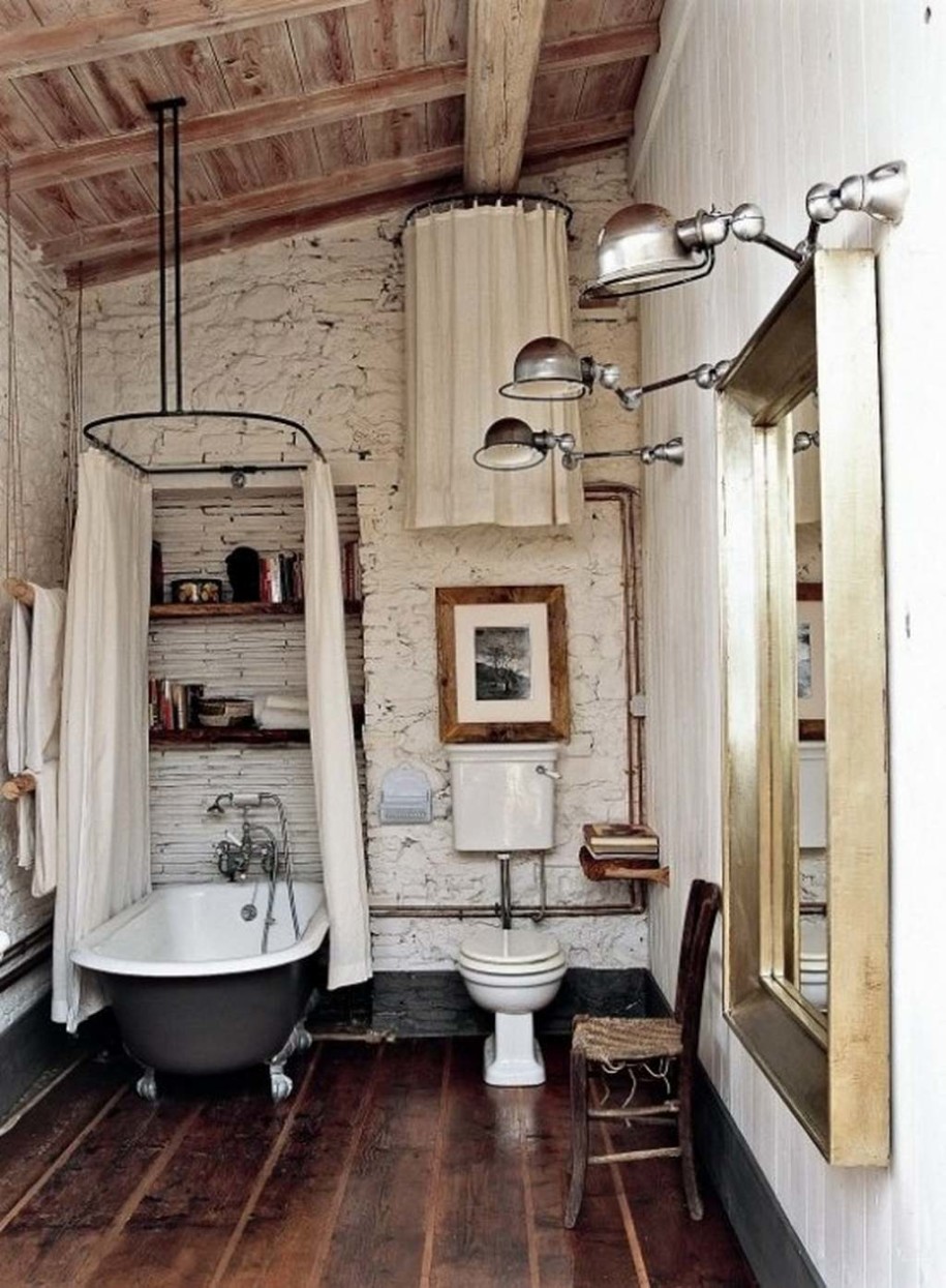 simple rustic bathroom designs