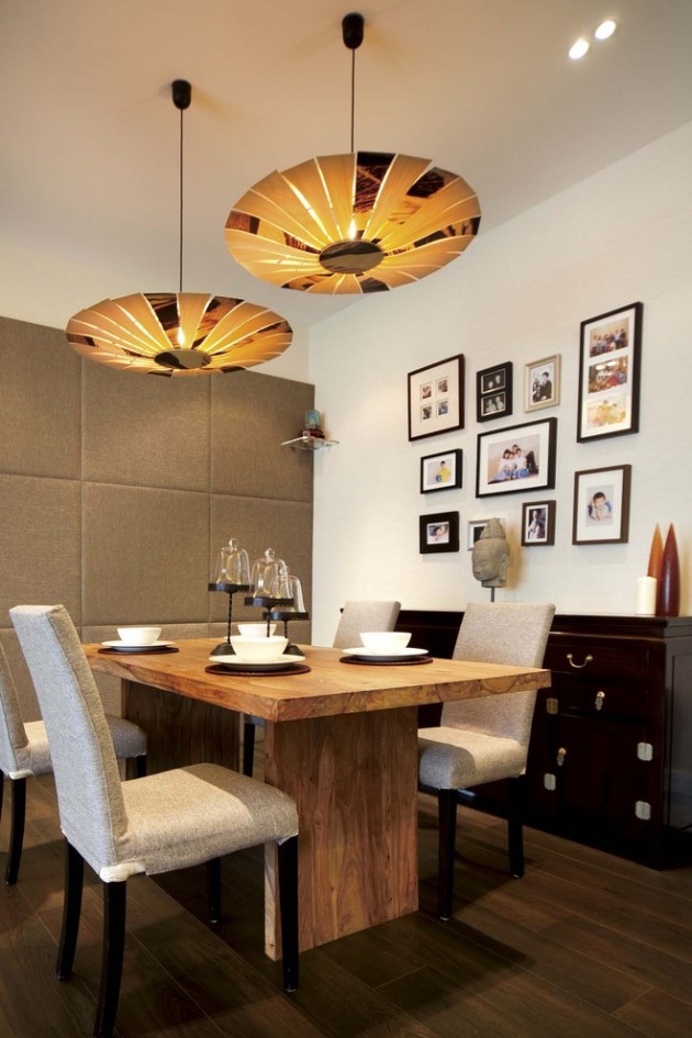 Calming Asian Dining Room Design