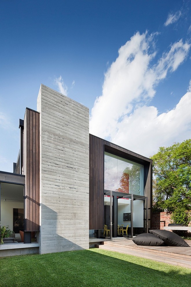 Contemporary Exterior Concrete Wall Design Ideas