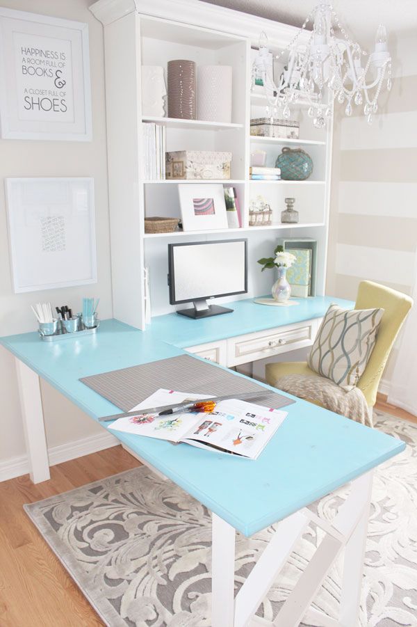 Elegant Shabby-Chic Style Home Office Design Ideas