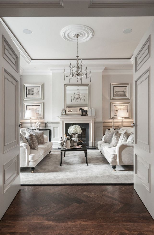 Elegant Transitional Living Room Design