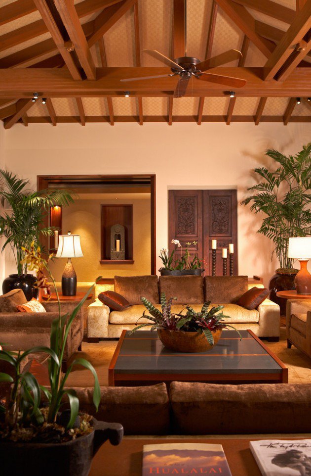 Exotic Southwestern Living Room Design
