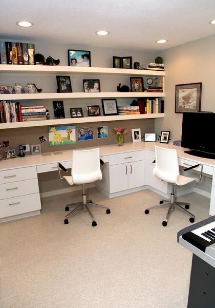 Fine Transitional Home Office Design