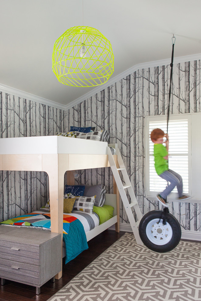 Glamorous Transitional Kids Room Design
