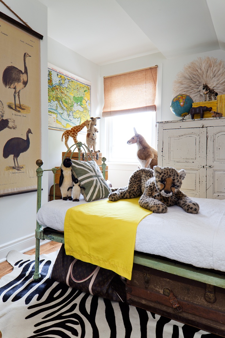 Jungles Theme Eclectic Kids Room Design