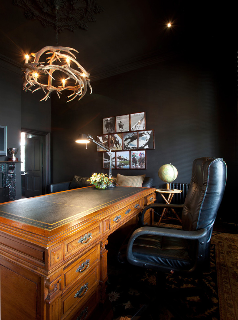 Luxury Craftsman Home Office Design