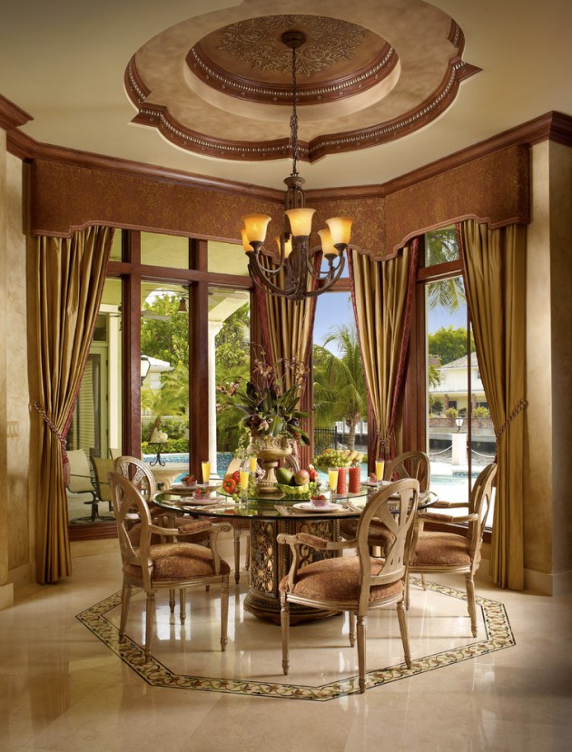 Magnificent Mediterranean Dining Room Design