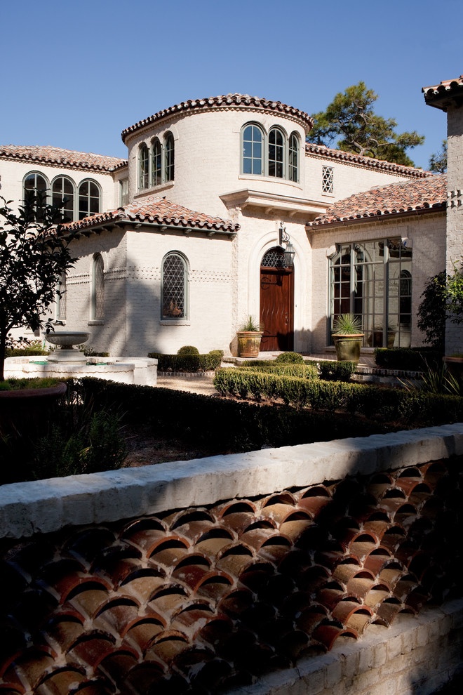 Mediterranean Exterior Design with Red Clay Roof