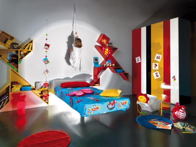 Modern Colorful Kids Room Design