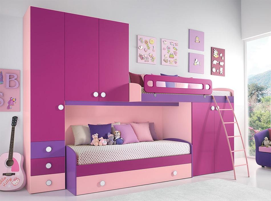 Pink Asian Kids Room Design