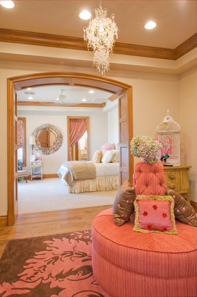 Pink Mediterranean Bedroom Design
