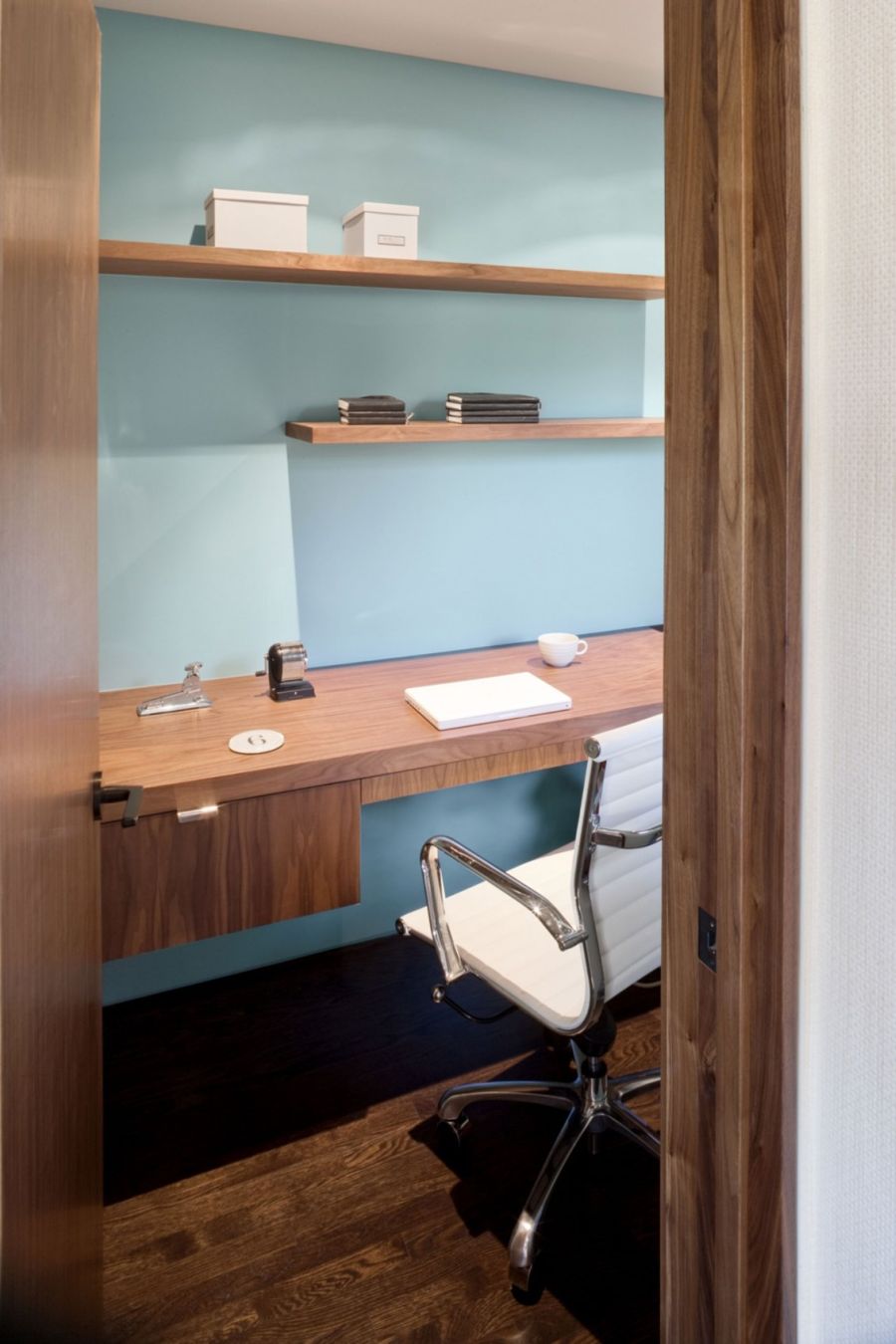 Remodeled Midcentury Home Office Design