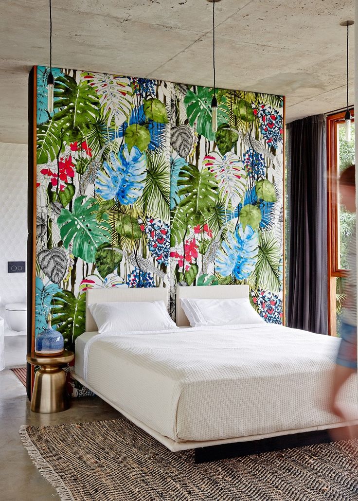 Retro Tropical Bedroom Design