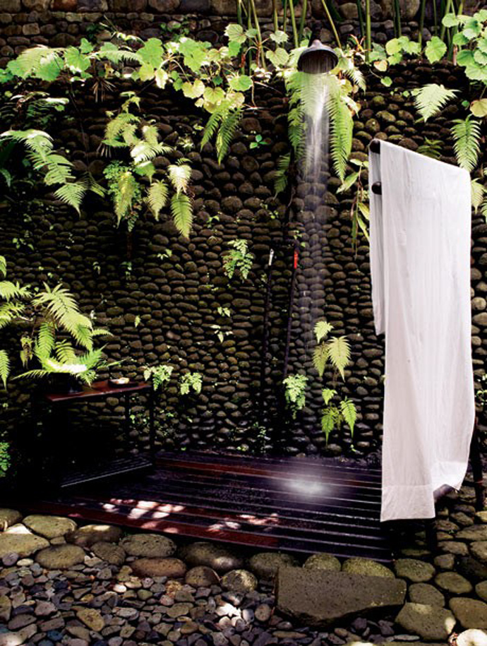 Rustic Outdoor Shower Design Ideas