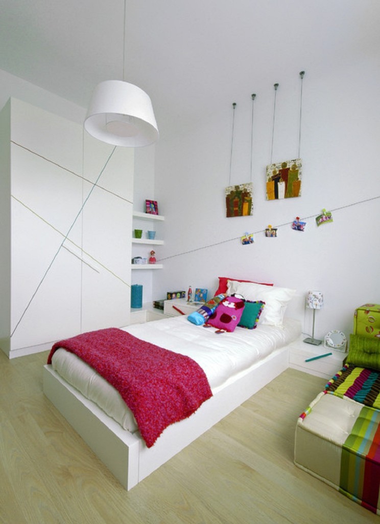 Small Custom Contemporary Kids Room Design