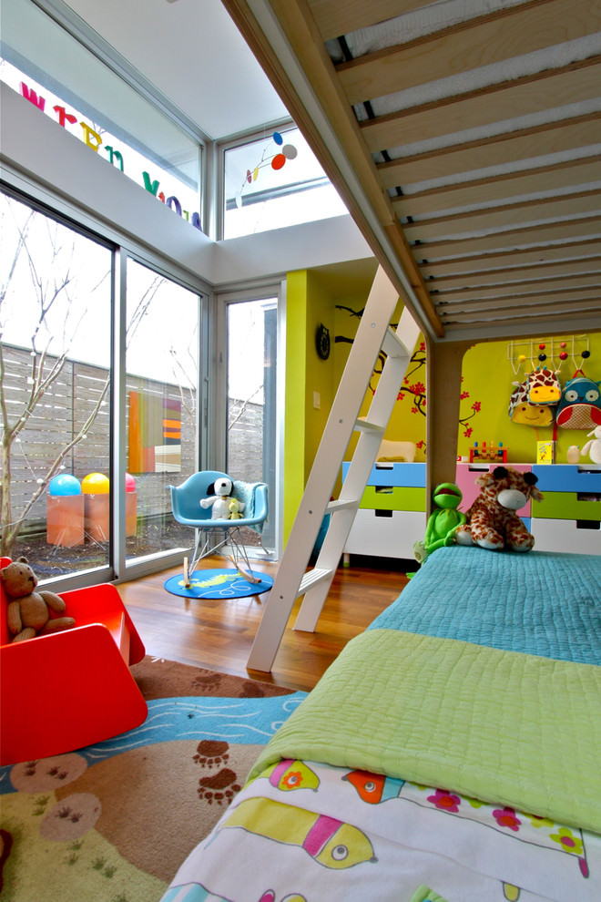 Spacious Transitional Kids Room Design