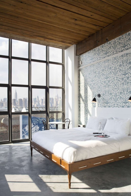 Stunning Industrial Bedroom Design
