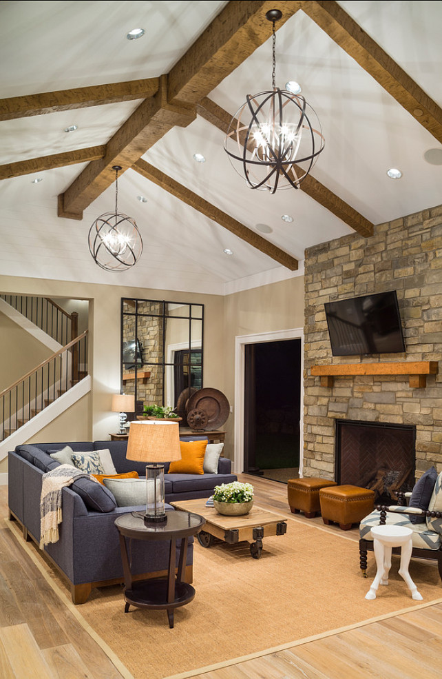 Stylish Transitional Living Room Design