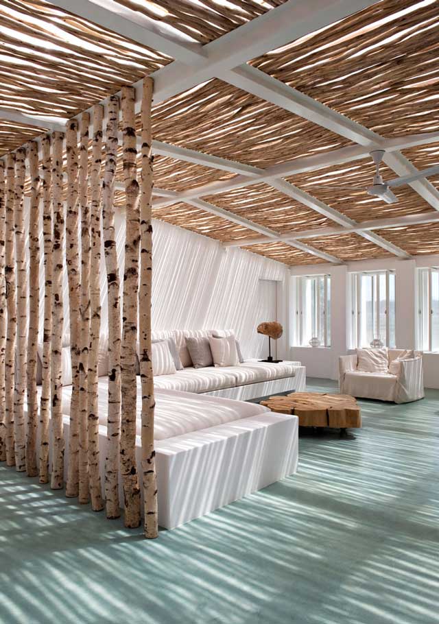 Tasteful Beach Style Living Room Design