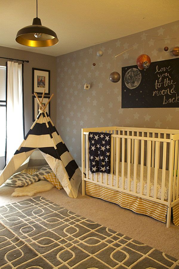 Transitional Nursery Kids Room Design