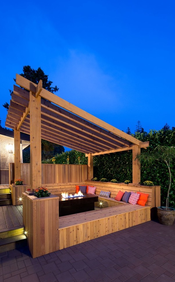 Transitional Outdoor Deck Roof Designs