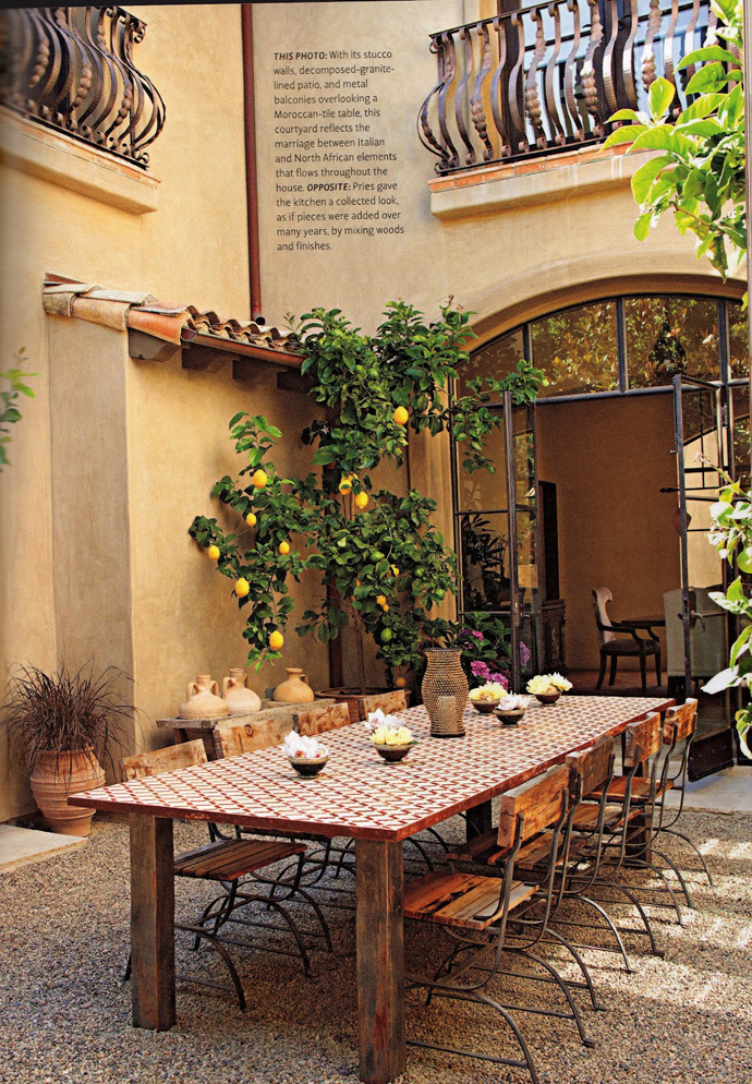 Tuscan Style Rustic Outdoor Design