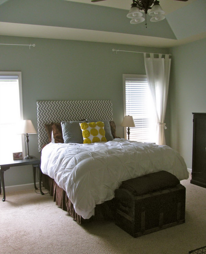 Warm Grey Asian Bedroom Design