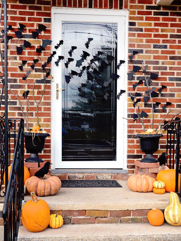 front porch halloween decorations