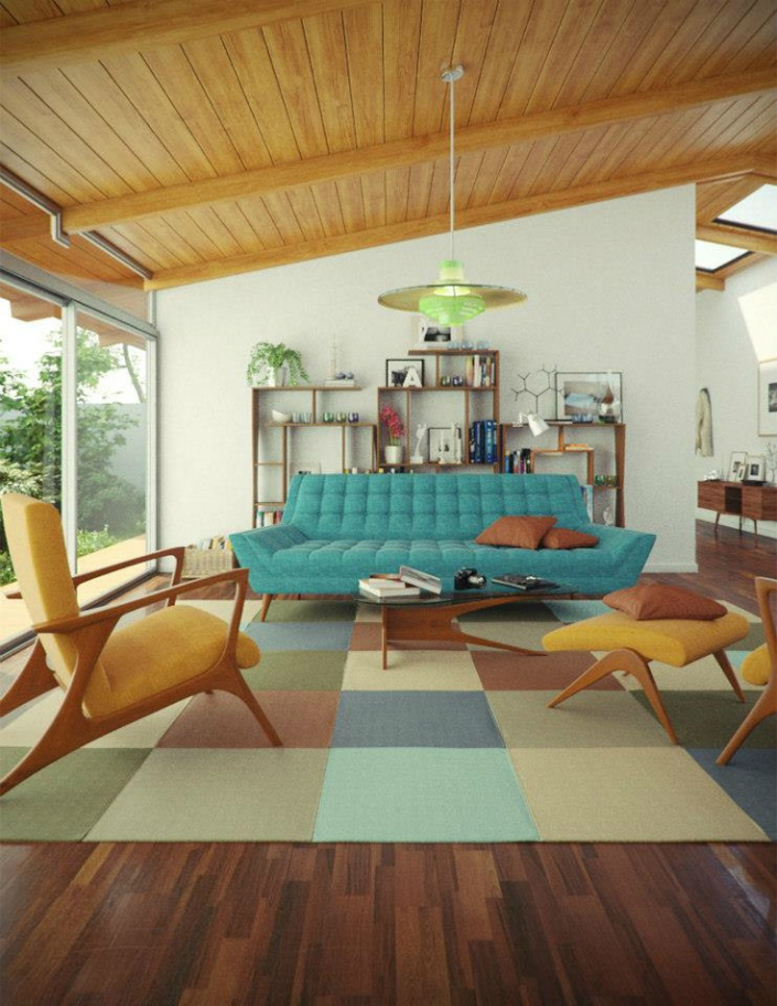 25 Midcentury Living Room Design Ideas - Decoration Love