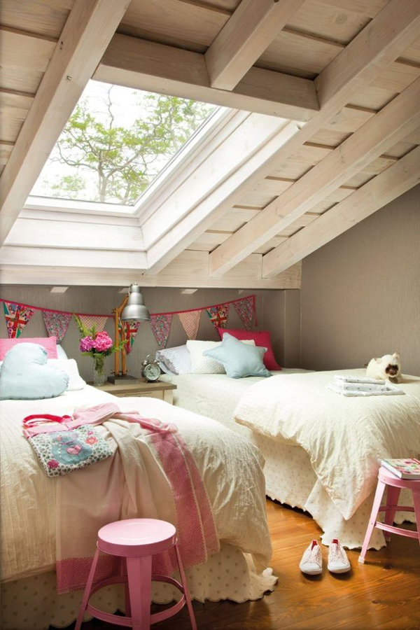 shabby chic loft kids bed with sunroom ideas