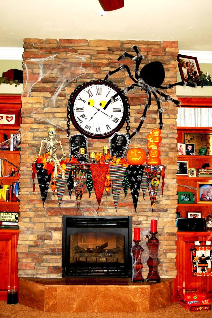 Amazing Halloween Fireplace Decorations