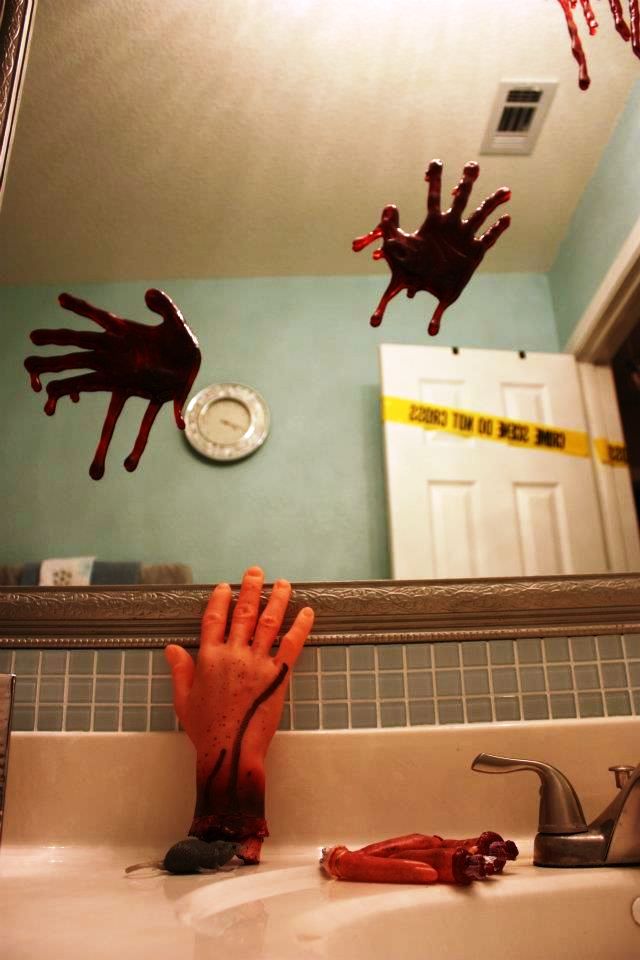 Bathroom Halloween Decorations Murder Scene