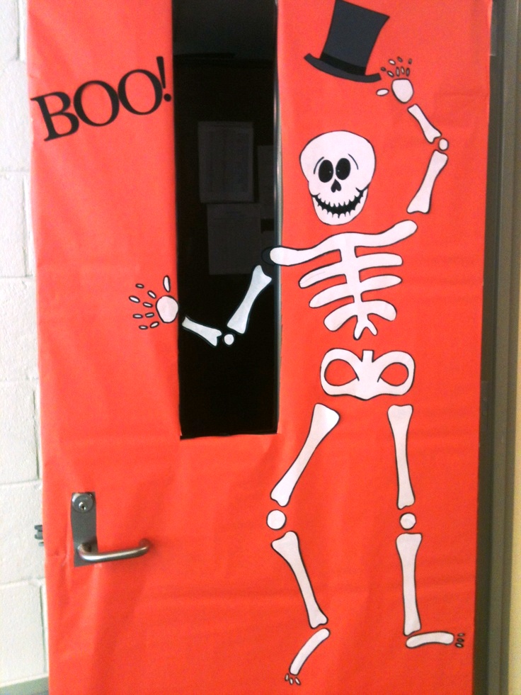 Beautiful Halloween Classroom Door Decoration