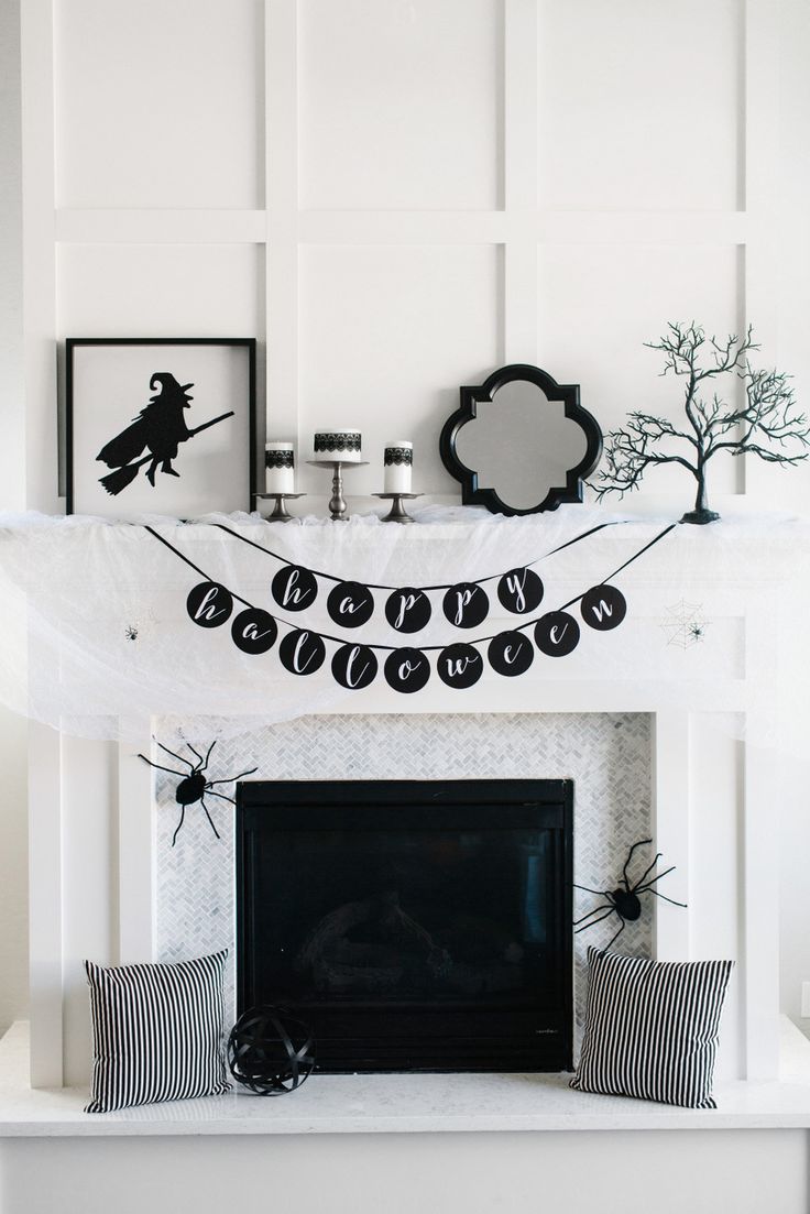 Black And White Printables Halloween Decorations