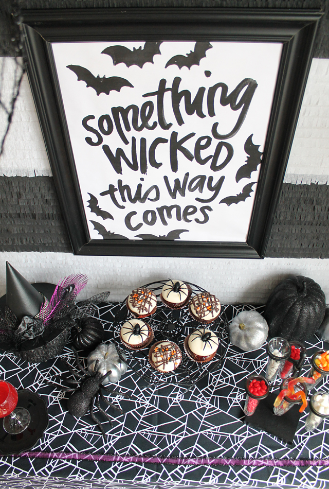 Black and White Dollar Store Halloween Decorations Ideas