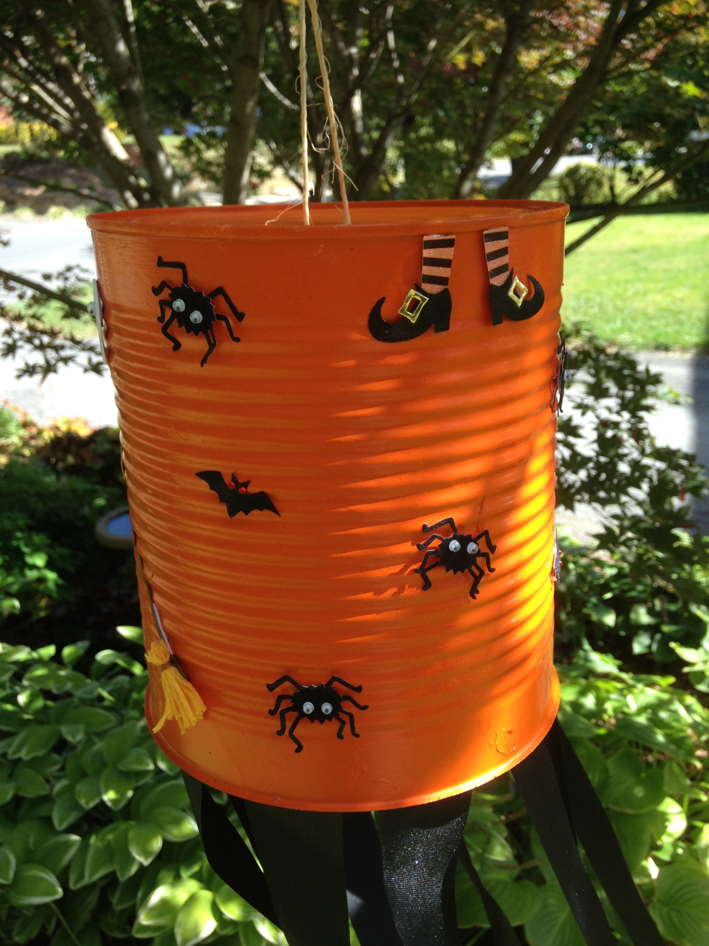 Coffee Can Craft Manualidades Halloween Decorations
