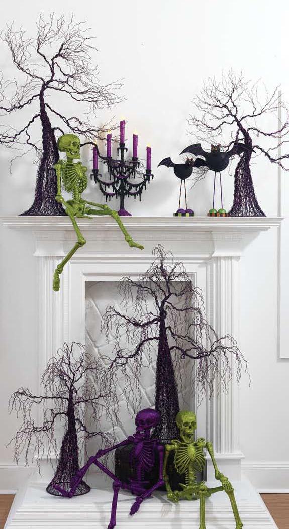 Colorful Skeleton Modern Halloween Decorations
