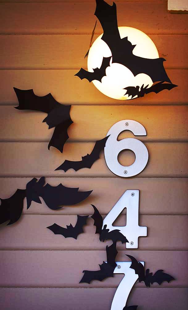 Construction Paper Bats Halloween Decorations